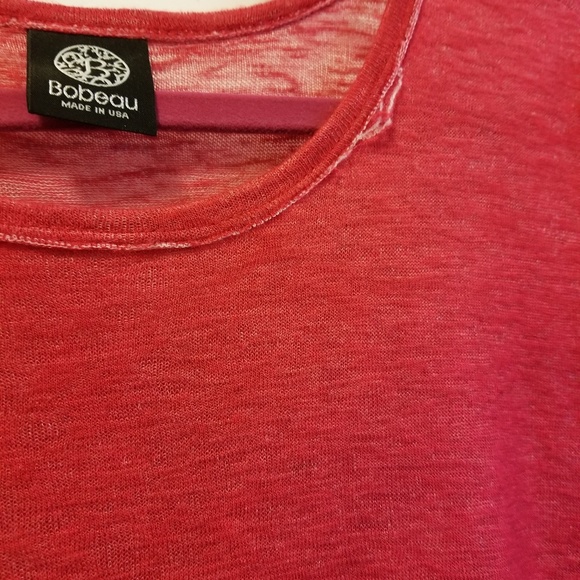 Bobeau small red asymetrical tshirt - Picture 5 of 5